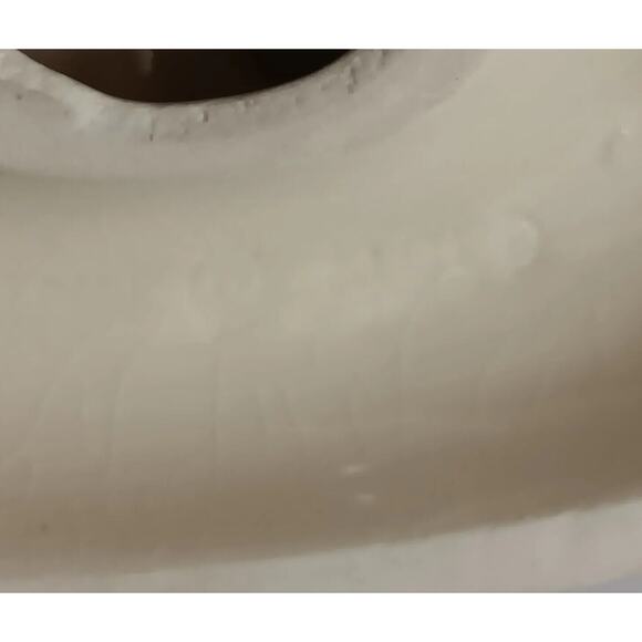 Vintage Ceramic Holland Mold Dutch Girl Geese Bouquet Glazed Gold Gilt - Picture 14 of 16